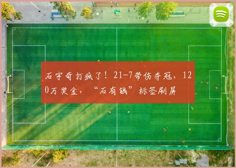 石宇奇打疯了！21-7带伤夺冠，120万奖金，“石有钱”标签刷屏